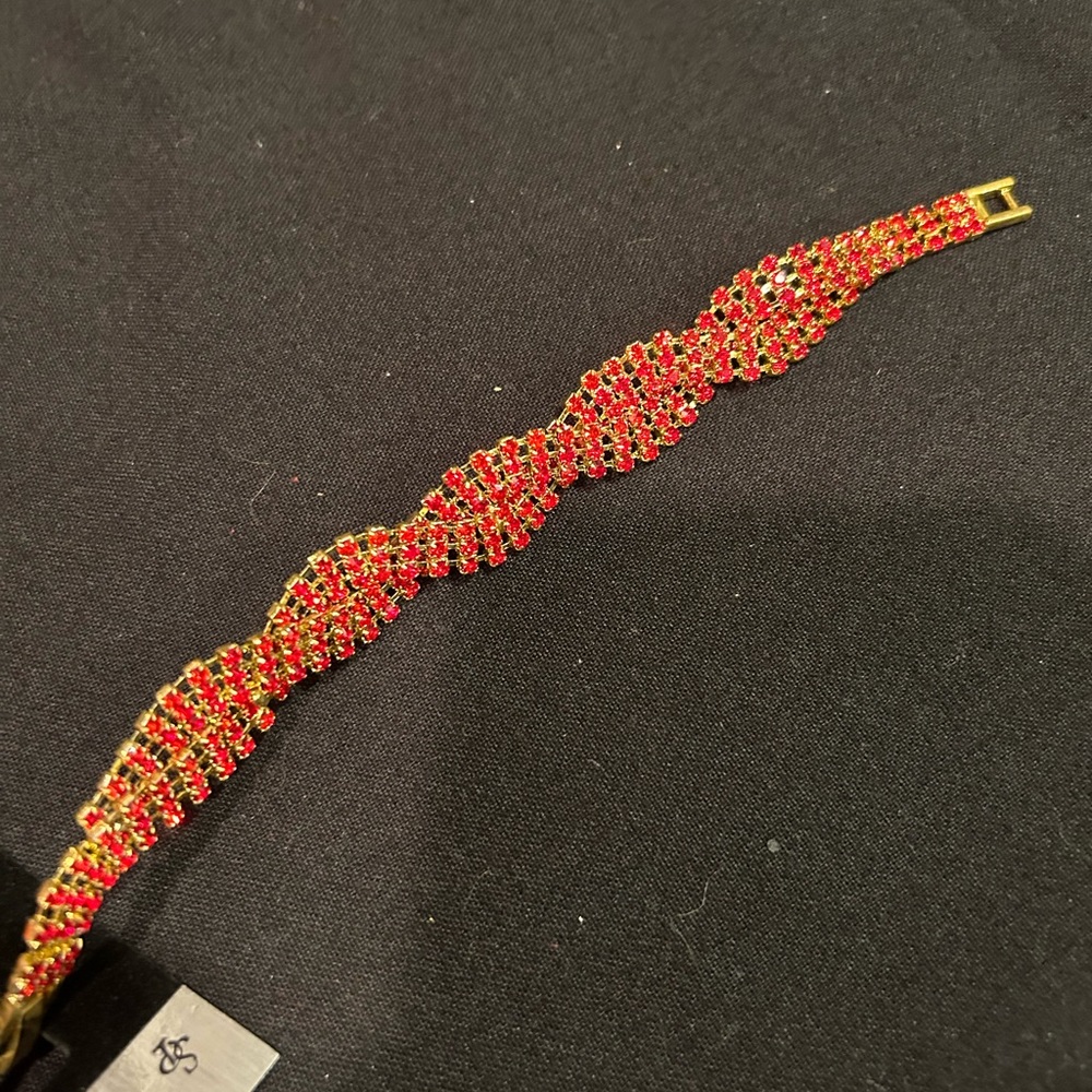 Red/gold jewel bracelets - Picture 2 of 8